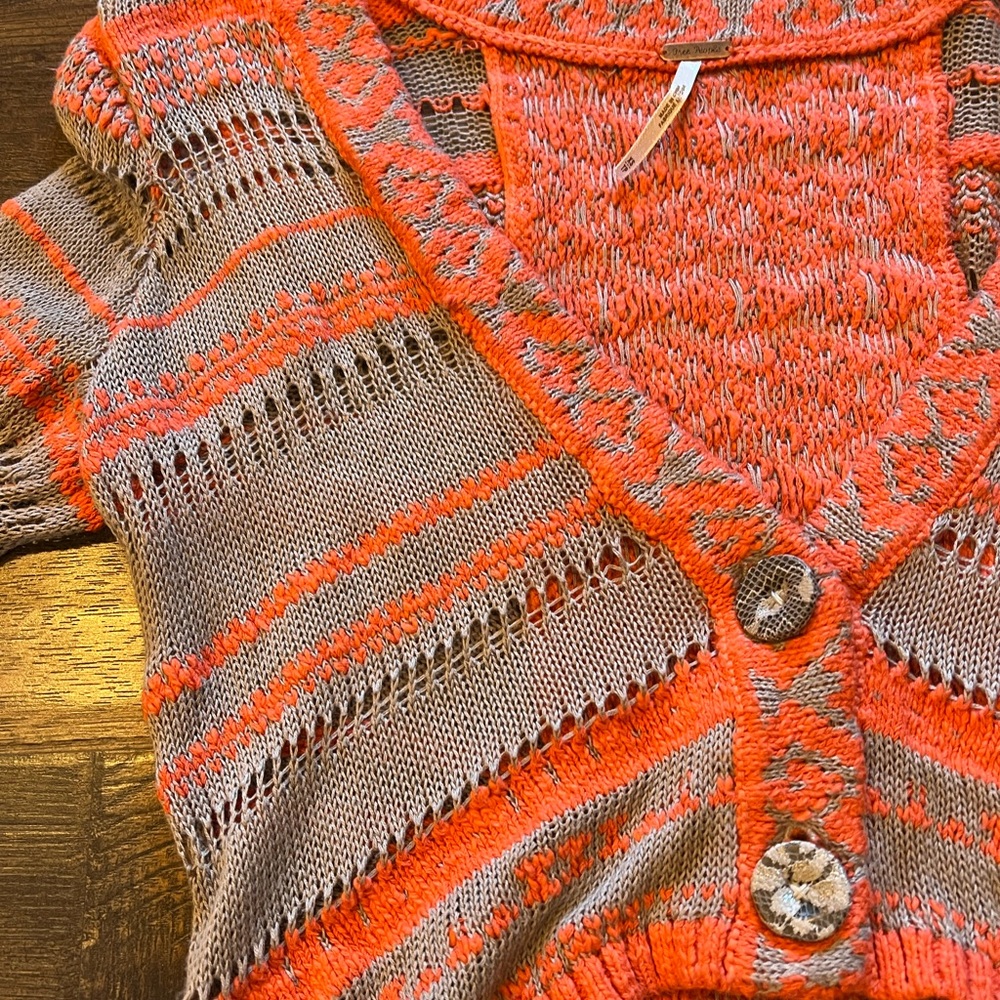 Free People Button Up Sweater Size XS